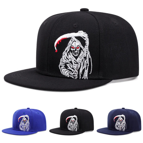 Baseball Hat Reaper Scythe Embroidered Hip Hop
