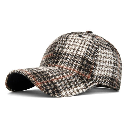 Men And Women New Classic Plaid Baseball Cap