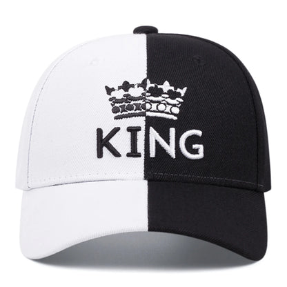 King Crown Double Color Embroidered Men's Trendy Baseball Hat Hip Hop Hat Women's