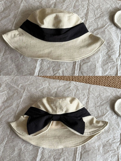 Elegant Bow-Tied Fisherman's Hat Women