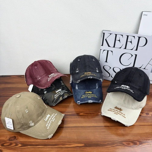 Letter Embroidery Baseball Woman Men Spring Summer