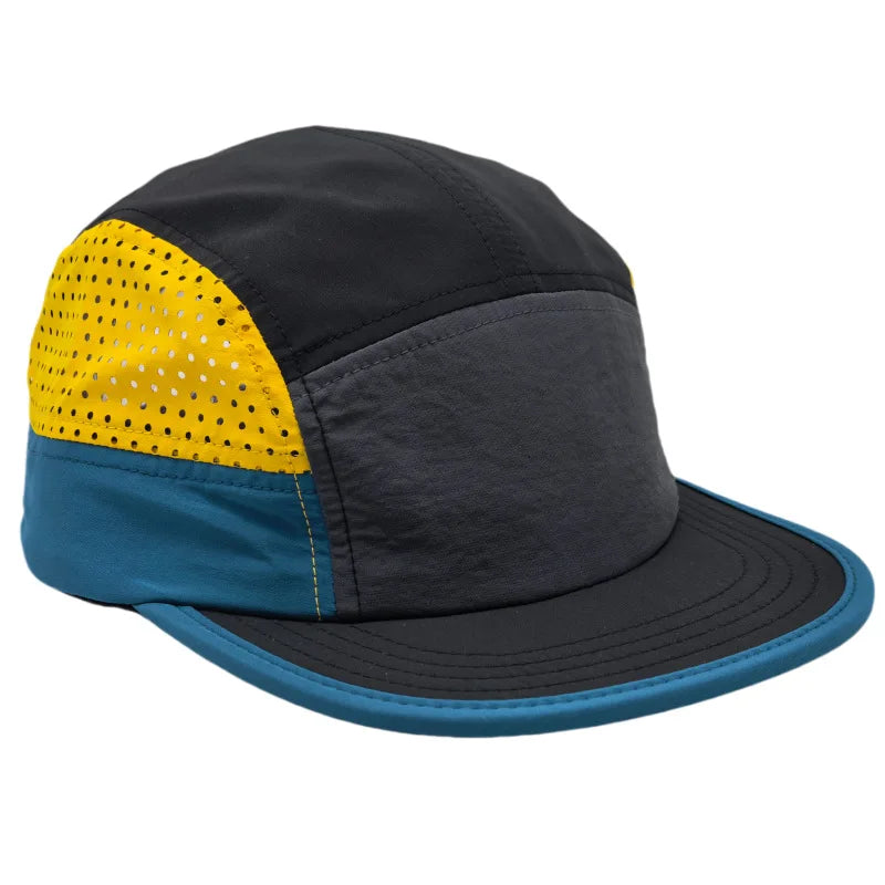 American Street Fashion Holes Quick Drying Flat Brimmed 5 Panel Snapback Caps