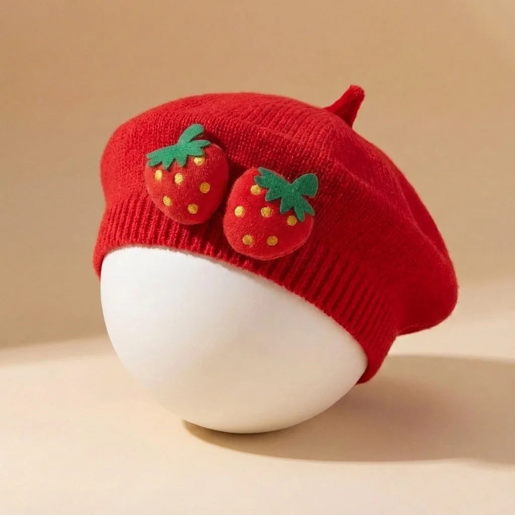 Toddler Headwear Baby Girls Knitted Beret Hat 2026