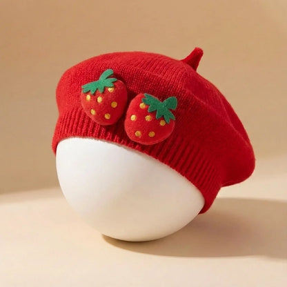 Toddler Headwear Baby Girls Knitted Beret Hat 2026