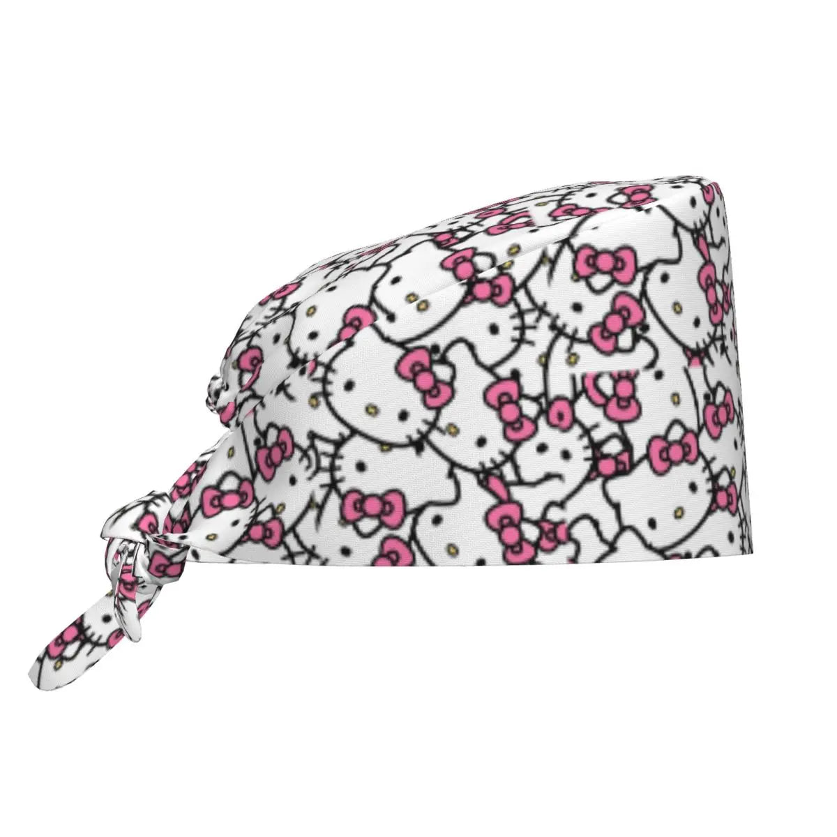 Custom Hello Kitty Medical Staff Scrubs Hat Women Men Cartoon Chara For Chef Hat