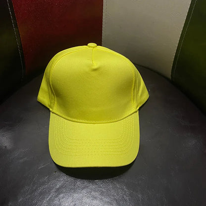 Unisex Solid Color 5 Panel Baseball Cap Trendy Casual Sport Hat