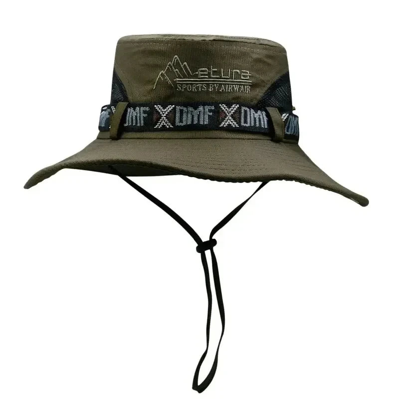 Outdoor Hat Summer Men's Wide Brim Bucket Hat