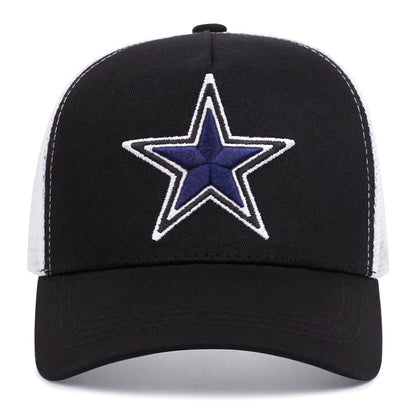 Simple Symbol Five-Pointed Star Embroidery Outdoors  Baseball Cap Summer