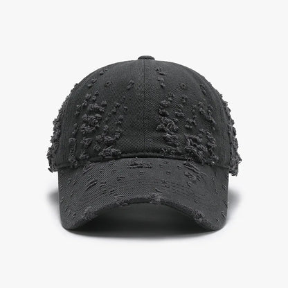 Spring Soft-Top Washed Distressed Curved Brim Baseball Cap