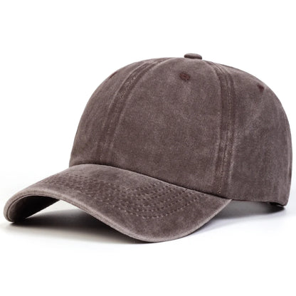 Unisex Light Washed Solid Color Baseball Caps Spring And Autumn