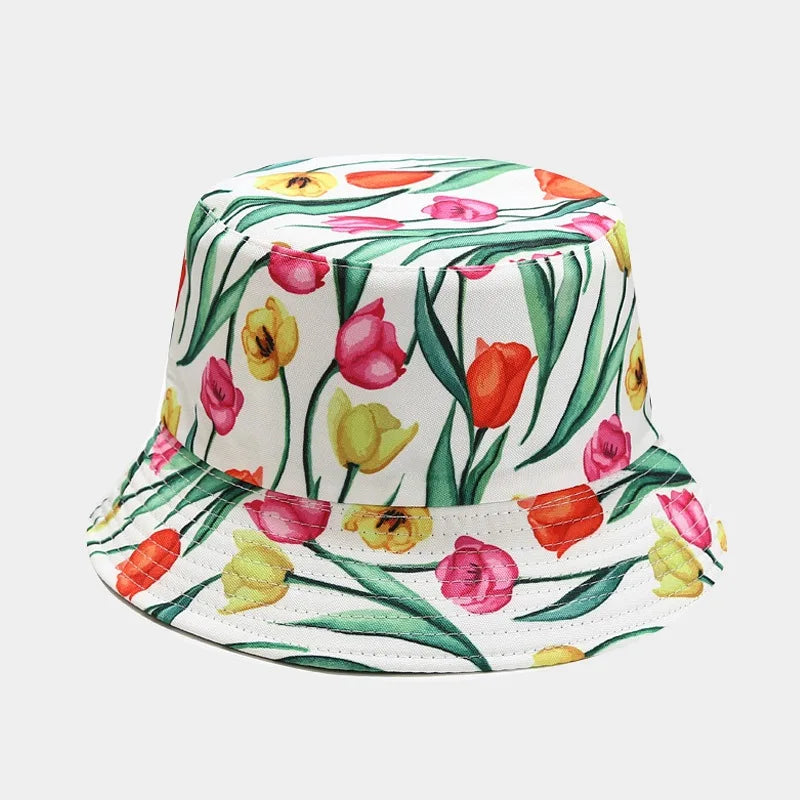 Unisex Panama Bucket Hats Ethnic Style Pattern Fisherman Cap For Men And Women