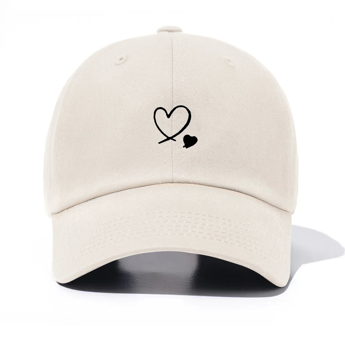 Hearts Print Baseball Cap For Men & Women