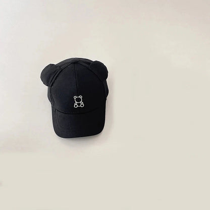 Adjustable Baby Baseball Cap For Boy Girl Cartoon Bear Infant Sun Hat Summer Toddler Kids Kawaii Peaked Caps