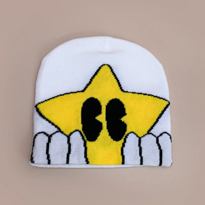 Cartoon Cute Five-Pointed Star Knitted Hats
