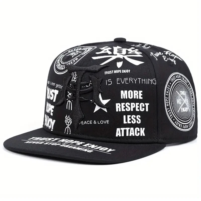 Fashionable Creative Baseball Hat T Graffiti Embroidery Street Hip Hop Hat