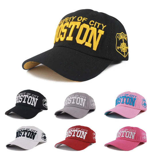 Women Casual Sport Letter Adult Men Wash Denim Caps Embroidery Snapback Caps New Women Hat