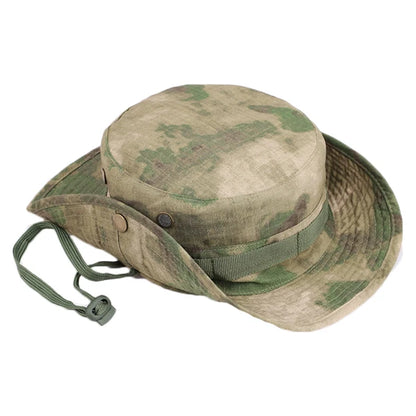 Camouflage Tactical Boonie Hats Camping Climbing Bucket Sniper Hat Men