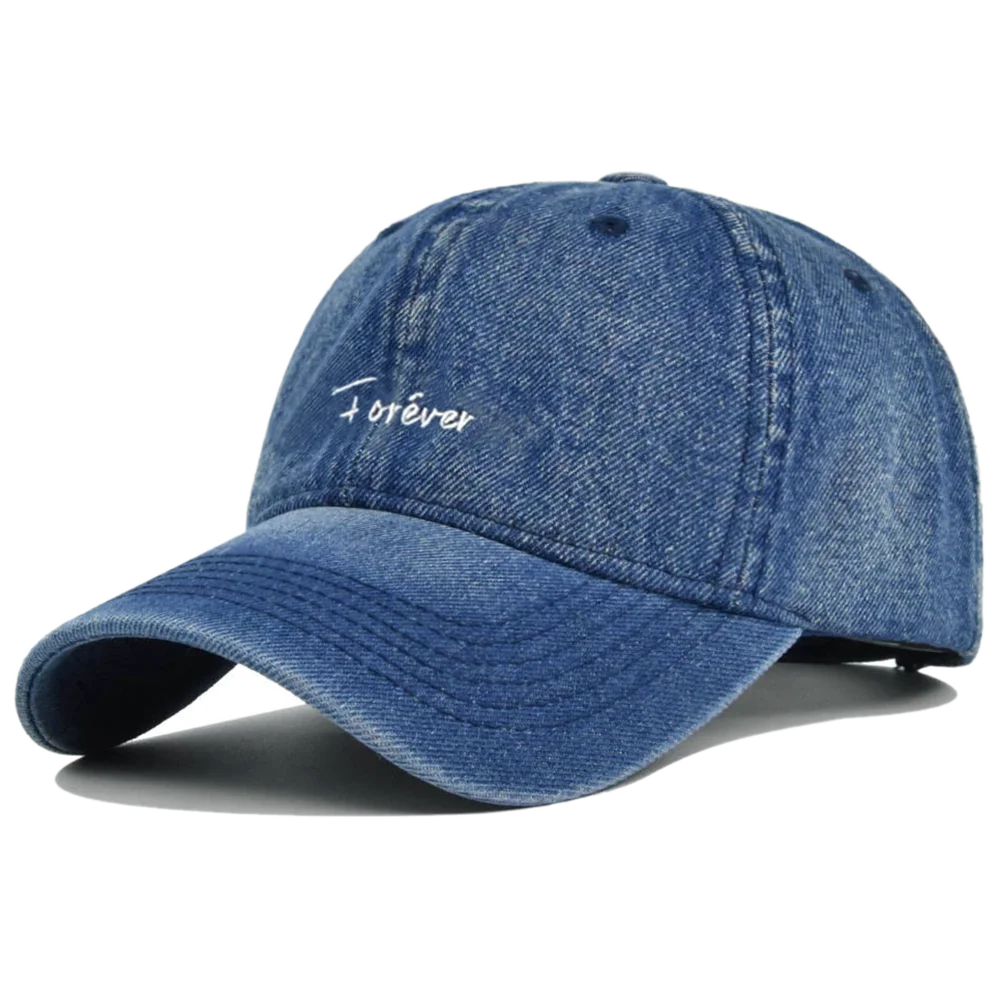 2023 New Designer Forever Embroidery Washed Baseball Cap