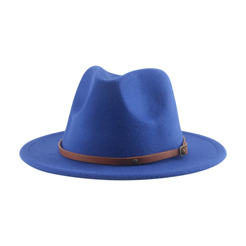 Hats For Women Kids Child Small 52cm Solid Belt Kids Fedora Formal Dress Wedding