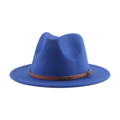 Hats For Women Kids Child Small 52cm Solid Belt Kids Fedora Formal Dress Wedding