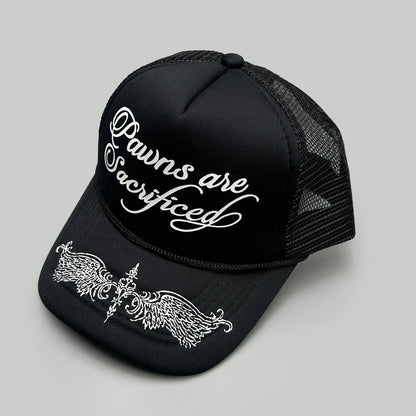 Unisex Personal Printed Letters Wing Baseball Hats Hip Hop