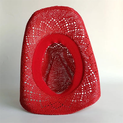 Western Cowboy Straw Hat Letter Straw Hats