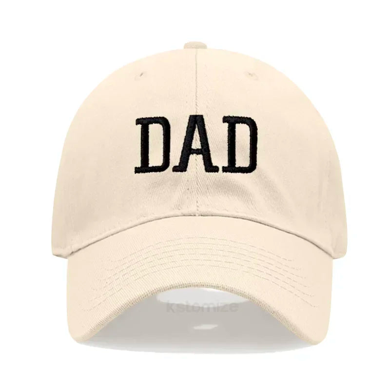 DAD MOM Embroidery Pure Cotton Baseball Cap Fashion Sport Golf Caps Sun Hat