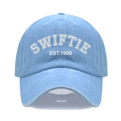 1989 Embroidery Baseball Cap for Men Women Unisex Washed Cotton