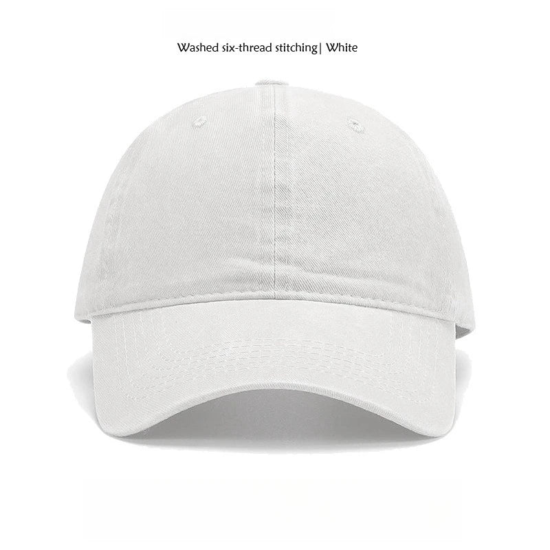 Washed Cotton Solid Dad Hat Unisex Baseball Cap