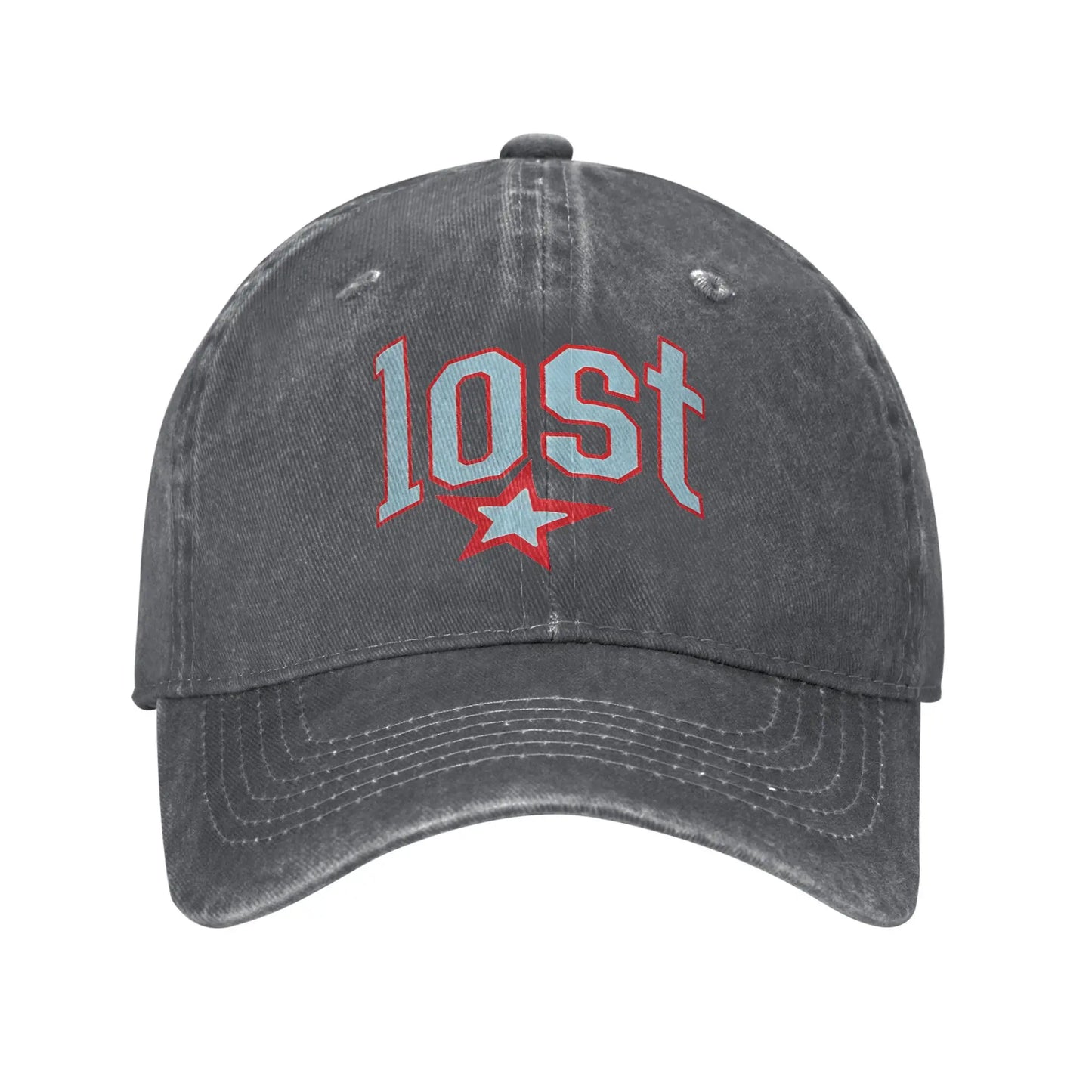 Lost Americana Rapper Baseball Cap Vintage Distressed Cotton