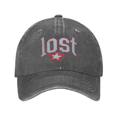 Lost Americana Rapper Baseball Cap Vintage Distressed Cotton