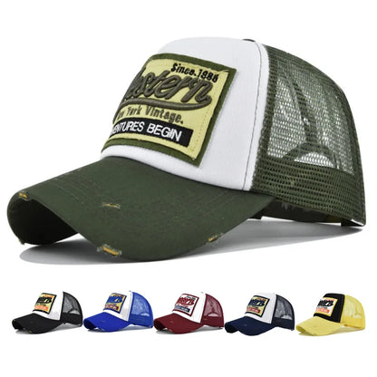 Baseball Men Trendy Black Retro brooklyn Letter Embroidery Baseball Hats