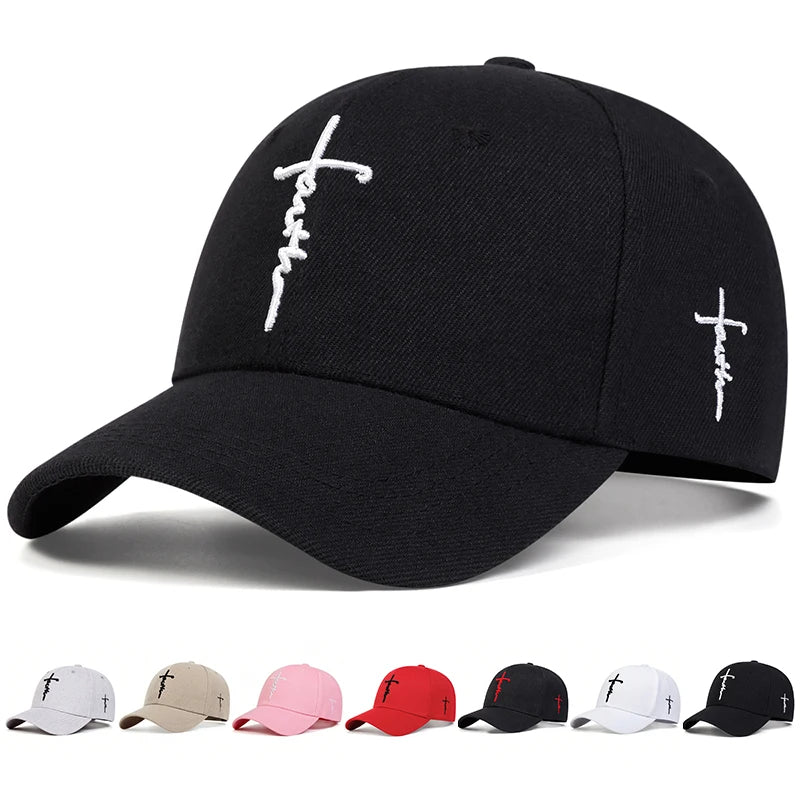 Fashion Faith Embroidery Baseball Cap Men Women