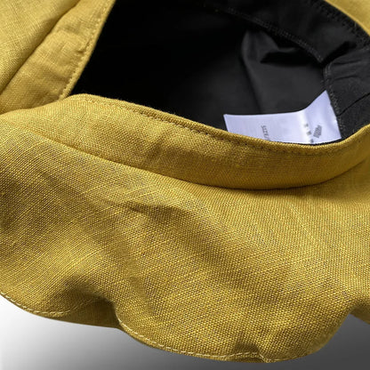 Spring Summer Yellow Linen Beret Korean Style Literary Painter Cap