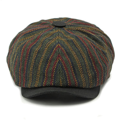 Berets Spring Autumn Hat Caps For Men Women Octagonal Ivy Flat Cap