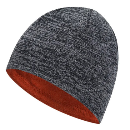 Men's Trendy Warm Ski Beanie Hat Women's New Outdoor Fashion Double-Sided