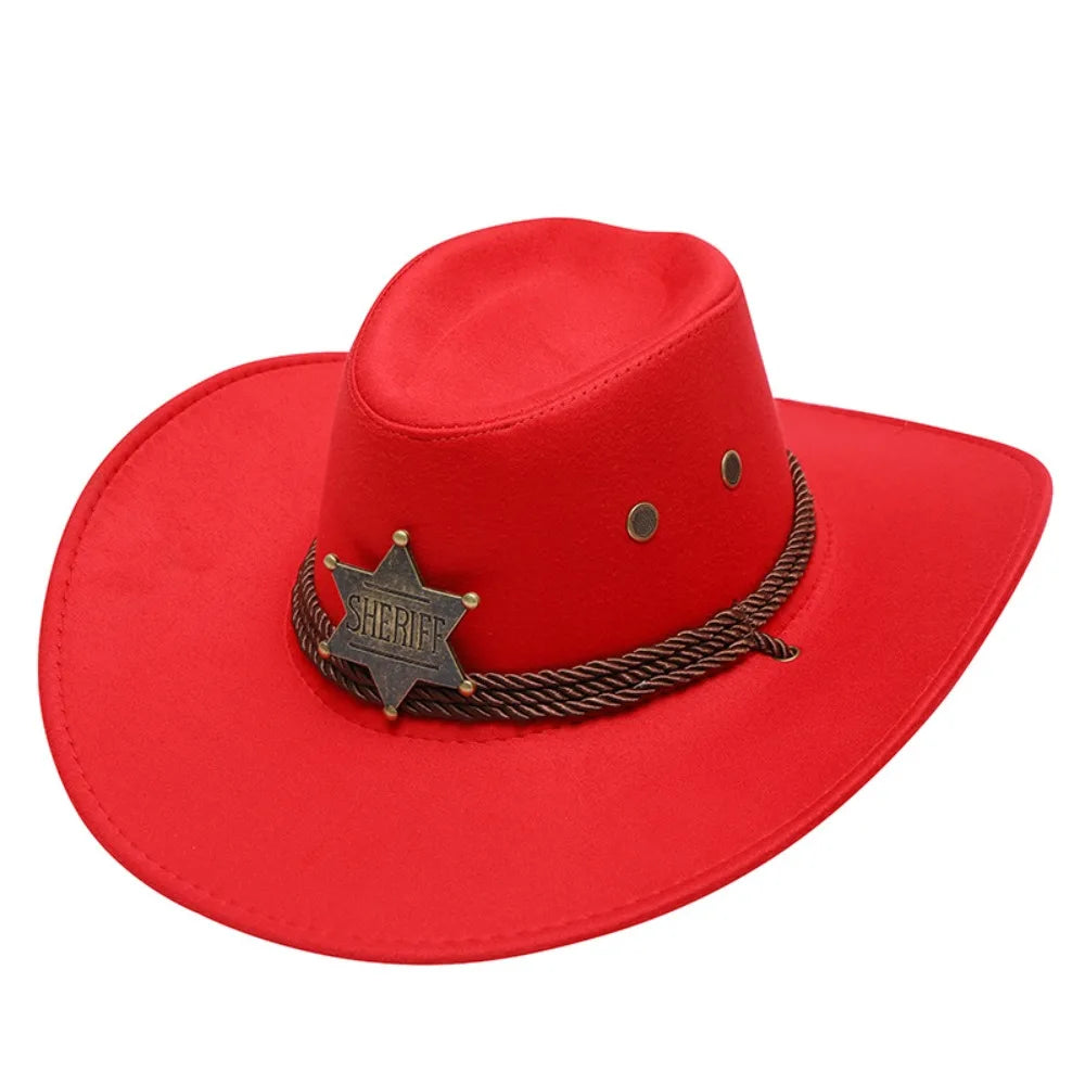 Retro Artificial Suede Beach Cowboy Hat