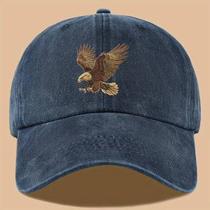 Eagle Print Baseball Cap, Adjustable For Both Men And Women