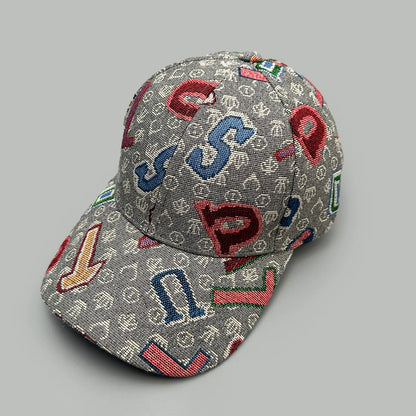 Hardtop Retro Irregular Letters Baseball Hats
