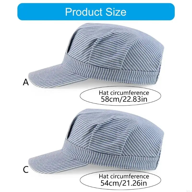 2026 New Premium Stripy Cotton Command Hat For Adult Children