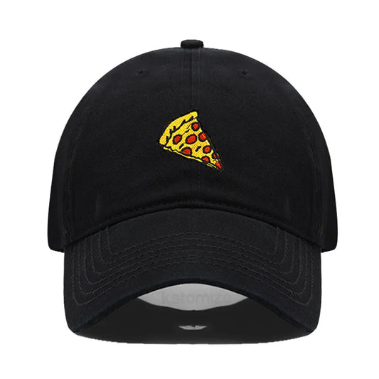 Pizza Embroidered Baseball Cap For Women Men