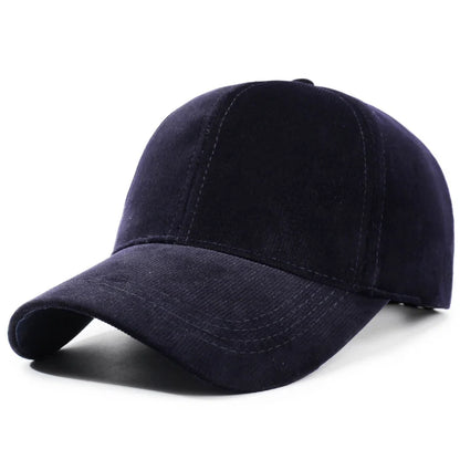 Fashion Suede Baseball Caps For Men Women Autumn Winter