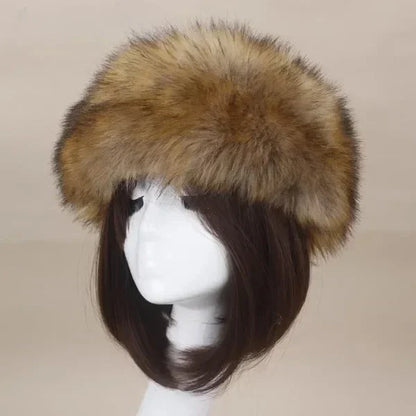 Winter Thick Furry Hairband Fluffy Russian Faux Fur Women