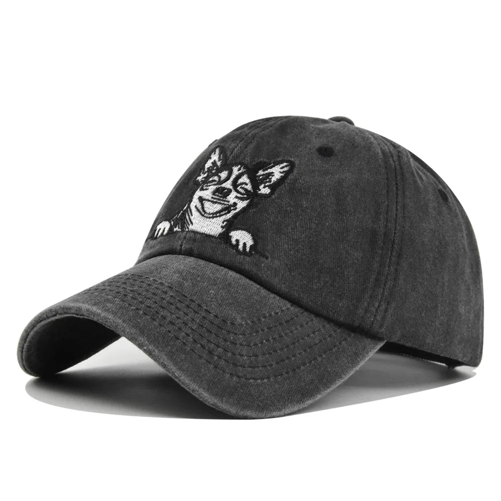 2026 Spring Summer Men Women Baseball Cap Dog Animals Embroidery Snapback Hats