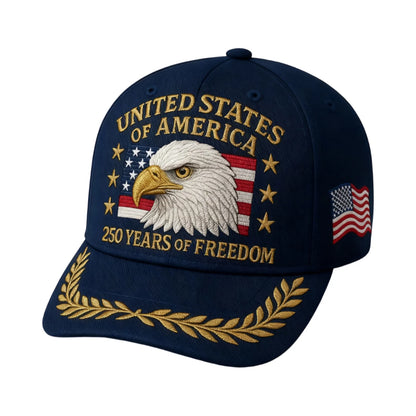 US 250th Anniversary Cap Patriotic Baseball Cap US 250th Anniversary Tribute Hat