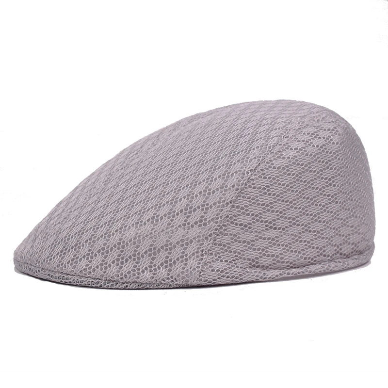 2025 New Summer Casual Beret Hat Unisex Mesh Flat Caps