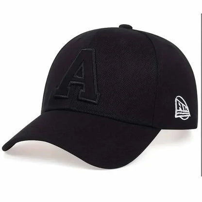 Unisex A Letter Embroidery Baseball Caps