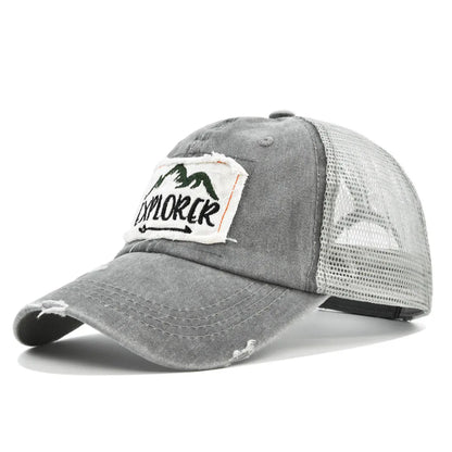 Outdoor Casual Cap For Men Women Simple Letter Patch Design Baseball Cap Summer