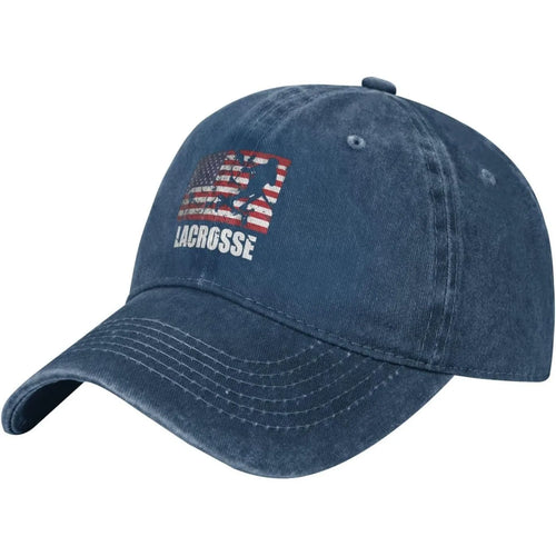 Lacrosse American Flag Washed Baseball Cap