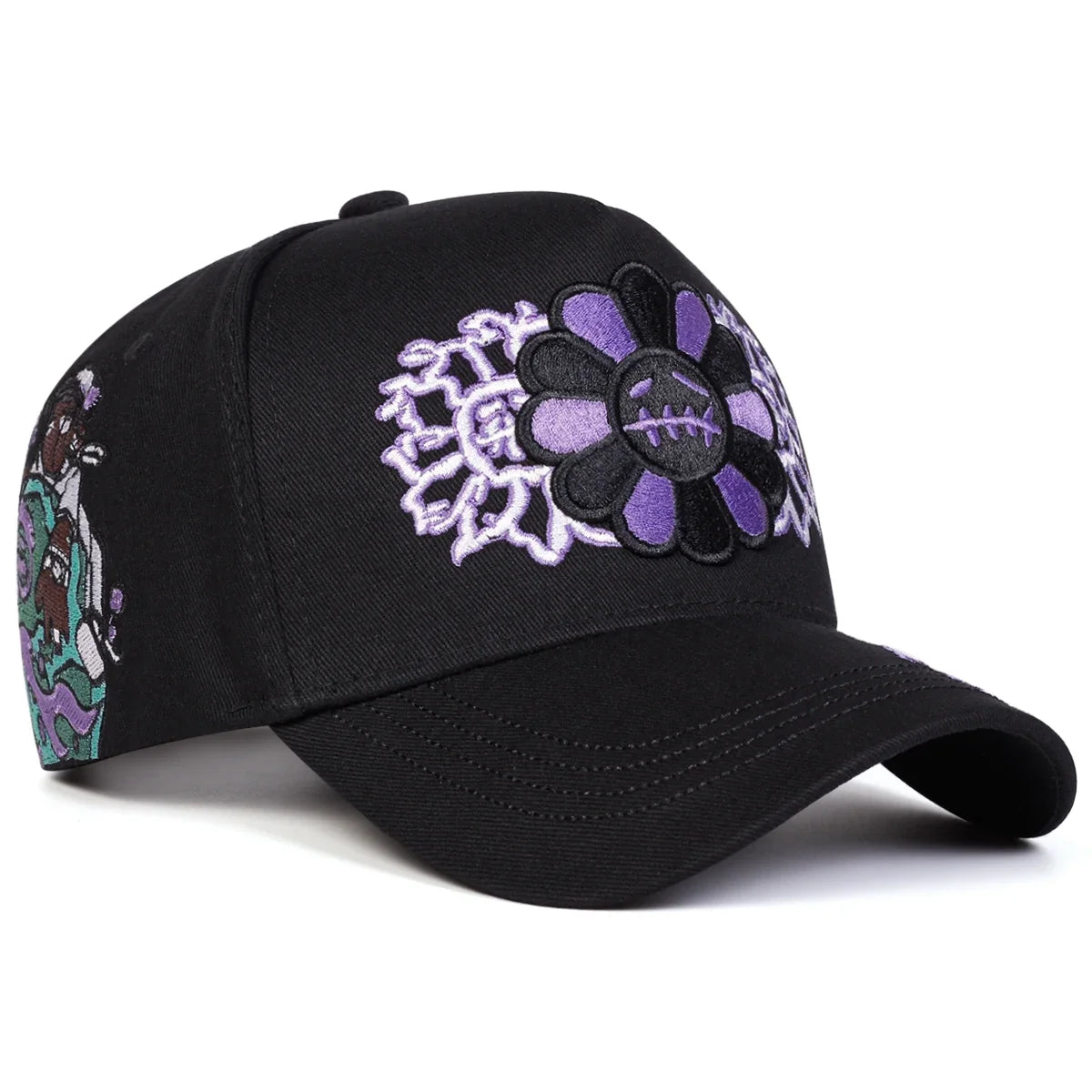 Unisex Sunflower Embroidery Baseball Caps Spring Autumn